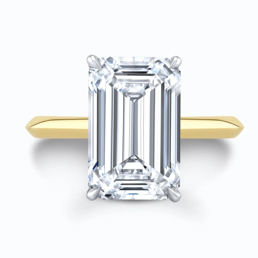 SOLITAIRE ENGAGEMENT RING HIDDEN HALO