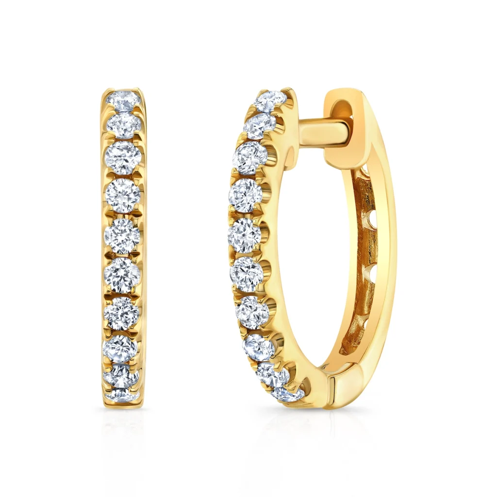 HUGGIES NATURAL DIAMOND EARRINGS - Image 2
