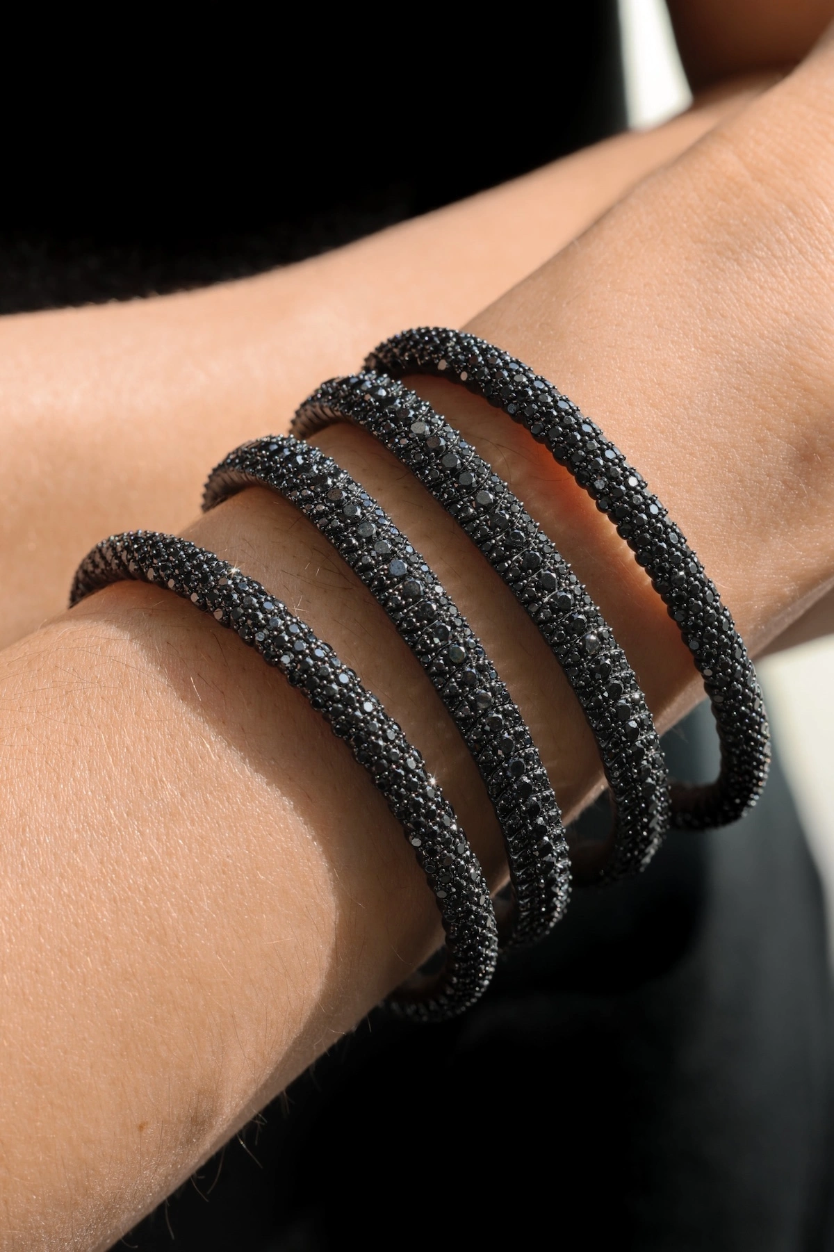 STRETCH BLACK DIAMOND BRACELET - Image 2